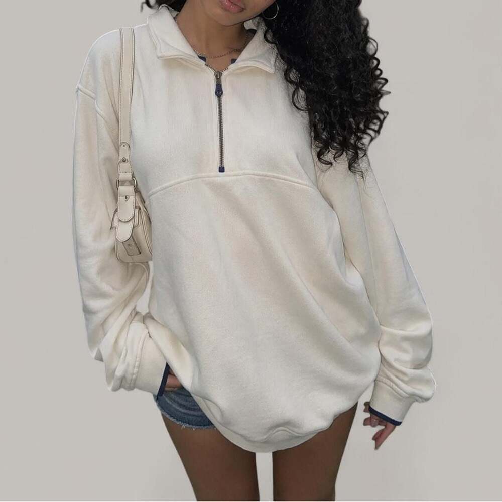 Cutter & Buck Cream 1/4 Zip Pullover Sweatshirt